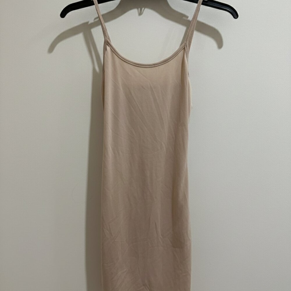 Tan Cami Mini Dress | Essential Neutral Slip Dress nwot